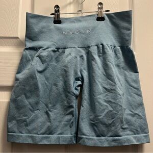 NVGTN Women's Sky Blue Pro Seamless Shorts